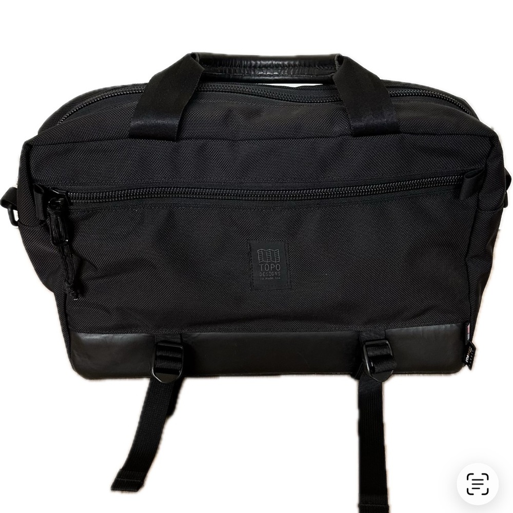 🆕Topo Designs Commuter Ballistic/Leather Briefcase USA made